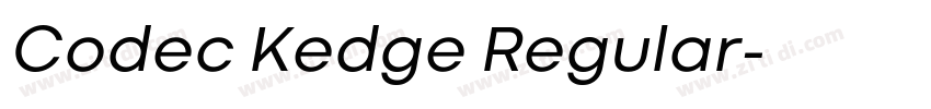 Codec Kedge Regular字体转换 Codec Kedge Regular字体转换